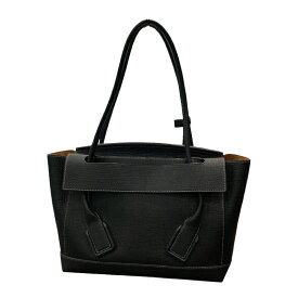 【★エントリーでP10倍★8/4〜8/11まで】ボッテガ・ヴェネタ BOTTEGA VENETA ザ　アルコ ブラック カーフレザー ユニセックス トートバッグ【中古】