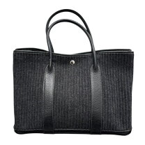 HERMES・バッグ・ガーデンパーティMM トートバッグ トワルアッシュ 