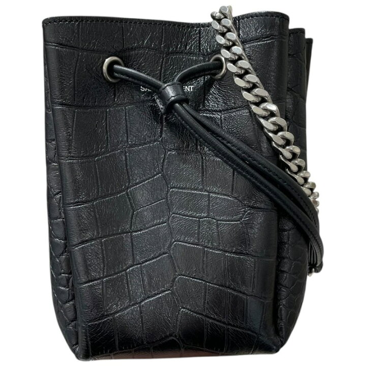 楽天市場】サンローラン SAINT LAURENT 巾着ショルダー ブラック 型  