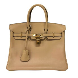 エルメス HERMES バーキン25 A刻 ビスキュイ ゴールド金具 スイフト レディース ハンドバッグ【中古】