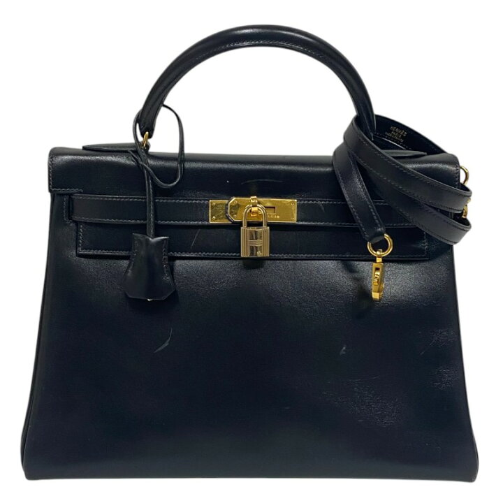 楽天市場】エルメス HERMES ケリー32 内縫い 〇W刻 ブラック ゴールド 