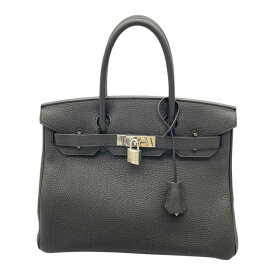 エルメス HERMES バーキン30 Y刻 ブラック/シルバー金具 トゴ レディース ハンドバッグ【中古】