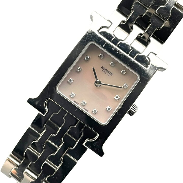 楽天市場】エルメス HERMES Hウォッチ ホワイトシェル HH1.210  