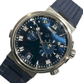 ブレゲ Breguet マリーン アラーム ミュージカル 5547TI/Y1/9ZU チタン/ラバー 自動巻き メンズ 腕時計【中古】
