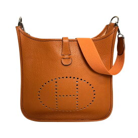エルメス HERMES エヴリン1PM □H刻 オレンジ シルバー金具 トリヨンクレマンス レディース ショルダーバッグ【中古】