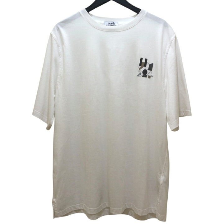 楽天市場】エルメス HERMES ミニレザーパッチTシャツ ホワイト 