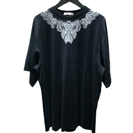 ジバンシィ GIVENCHY デザインプリントTシャツ ブラック コットン メンズ 半袖Tシャツ【中古】