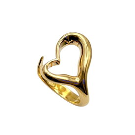ティファニー TIFFANY＆CO オープンハートリング K18YG ジュエリー【中古】