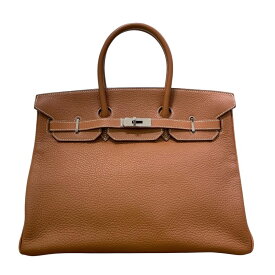 エルメス HERMES バーキン35 □I刻印 ゴールド シルバー金具 トゴ レディース ハンドバッグ【中古】