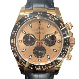 ロレックス ROLEX デイトナ　ピンク/ブラック 116515LN ブラウン K18PG/レザー 自動巻き ユニセックス 腕時計【中古】