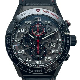 タグ・ホイヤー TAG HEUER カレラキャリバーホイヤー01クロノグラフ CAR2A1H.FT6101 ブラック SS メンズ 腕時計【中古】