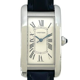 カルティエ Cartier タンクアメリカン MM WSTA0017 シルバー SS 自動巻き メンズ 腕時計【中古】