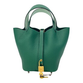 エルメス HERMES ピコタンロックPM エクラ K刻印　(2025年製) ヴェールモワイヤン　ゴールド金具 トリヨン/スイフト レディース ハンドバッグ【中古】