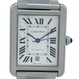 カルティエ Cartier タンクソロ XL W5200028 シルバー SS 自動巻き メンズ 腕時計【中古】