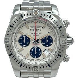 ブライトリング BREITLING クロノマット 44 エアボーン AB0115 アイボリー SS 自動巻き メンズ 腕時計【中古】