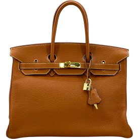 エルメス HERMES バーキン35 □H刻 ゴールド GD金具 トゴ レディース ハンドバッグ【中古】