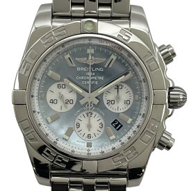 ブライトリング BREITLING クロノマット 44 ブルーシェル 日本400本限定 AB01103C ブルーシェル SS 自動巻き メンズ 腕時計【中古】