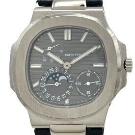 パテック・フィリップ PATEK PHILIPPE ノーチラス ムーンフェイズ 5712G-001 グレー K18WG 自動巻き メンズ 腕時計【中古】