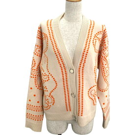エルメス HERMES Brides de Gala カシミヤニットカーディガン 3E2711D8 オレンジ カシミヤ レディース カーディガン【中古】
