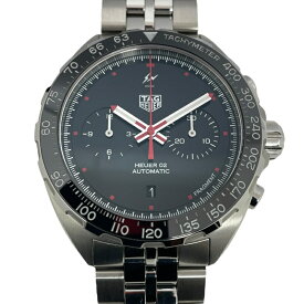 タグ・ホイヤー TAG HEUER フラグメントデザイン キャリバーホイヤー02 クロノグラフ CAZ201A.BA0641 ブラック SS 自動巻き メンズ 腕時計【中古】