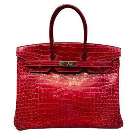 エルメス HERMES バーキン35 □O刻印 （2011年製） ブレイズ　シルバー金具 ポロサスリセ レディース ハンドバッグ【中古】