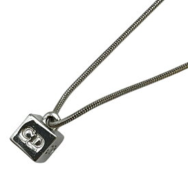 クリスチャン・ディオール Christian Dior キューブネックレス シルバー SV レディース ネックレス【中古】