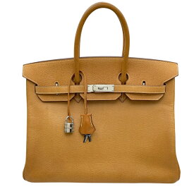 エルメス HERMES バーキン35 □H刻 ゴールド SV金具 アルデンヌ レディース ハンドバッグ【中古】