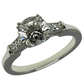 ハリーウィンストン HARRY WINSTON ラウンドカットトリストリング プラチナ pt950 ジュエリー【中古】