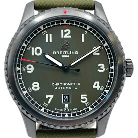 ブライトリング BREITLING アビエーター 8 オートマティック41 ブラックスチール カーティス ウォーホーク M173152A1L1X1 カーキ SS 自動巻き メンズ 腕時計【中古】
