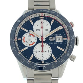 タグ・ホイヤー TAG HEUER カレラ キャリバー16 クロノグラフ CV201AR.BA0715 SS メンズ 腕時計【中古】
