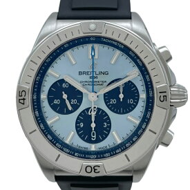 ブライトリング BREITLING クロノマット B01 42 PB0134 アイスブルー ステンレススチール×プラチナ 自動巻き メンズ 腕時計【中古】