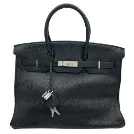 エルメス HERMES バーキン35 □E刻 ブラック SV金具 トリヨン レディース ハンドバッグ【中古】