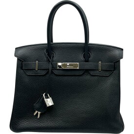エルメス HERMES バーキン30 □M刻　(2009年製) ブラック　シルバー金具 トリヨンクレマンス レディース ハンドバッグ【中古】
