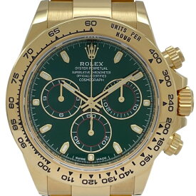 ロレックス ROLEX デイトナ 116508 グリーン K18YG メンズ 腕時計【中古】