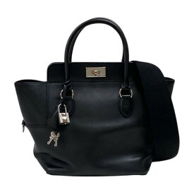 エルメス HERMES ツールボックス20 □R刻 ブラック シルバー金具 スイフト レディース ハンドバッグ ショルダーバッグ【中古】