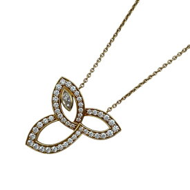 ハリーウィンストン HARRY WINSTON リリークラスターネックレス ゴールド Au750 ジュエリー【中古】