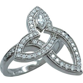 ハリーウィンストン HARRY WINSTON リリークラスターリング プラチナ Pt950/ダイヤモンド　 ジュエリー【中古】