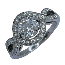 ハリーウィンストン HARRY WINSTON リリークラスター・エンゲージメントリング プラチナ Pt950 ジュエリー【中古】