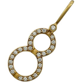 ハリーウィンストン HARRY WINSTON ラッキー8トップ ゴールド Au750 ダイヤモンド ジュエリー【中古】