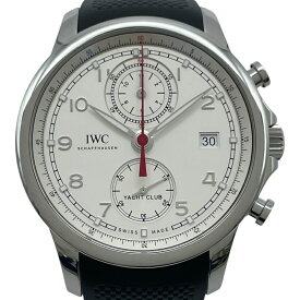 インターナショナルウォッチカンパニー IWC ポルトギーゼ ヨットクラブ クロノグラフ IW390502 ホワイト SS/ラバーベルト 自動巻き メンズ 腕時計【中古】