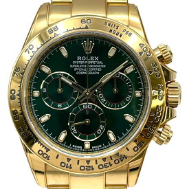ロレックス ROLEX デイトナ グリーン K18YG 自動巻き メンズ 腕時計【中古】
