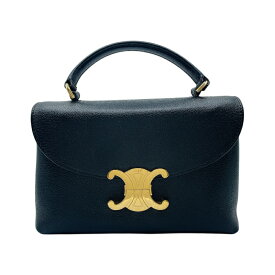 セリーヌ CELINE ティーン ニノバッグ ブラック ゴールド金具 グレインカーフ レディース ショルダーバッグ【中古】