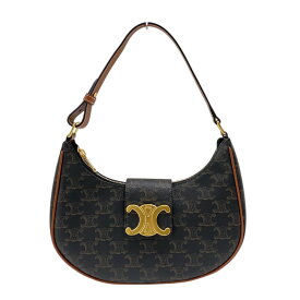 セリーヌ CELINE ミディアムアヴァ 114492 タン トリオンフキャンバス レディース ハンドバッグ ショルダーバッグ【中古】