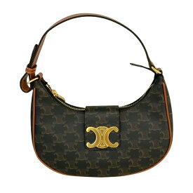 セリーヌ CELINE ミディアム　アヴァ 114492 ブラウン トリオンフキャンバス レディース ハンドバッグ【中古】