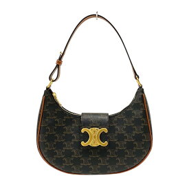セリーヌ CELINE ミディアムアヴァ 114492 タン トリオンフキャンバス レディース ハンドバッグ ショルダーバッグ【中古】