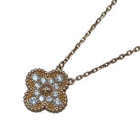 ヴァンクリーフ＆アーペル Van Cleef & Arpels ヴィンテージアルハンブラネックレス ピンクゴールド Au750 ジュエリー【中古】