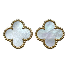 ヴァンクリーフ＆アーペル Van Cleef & Arpels ヴィンテージアルハンブラピアス ゴールド Au750 マザー オブ パール ジュエリー【中古】