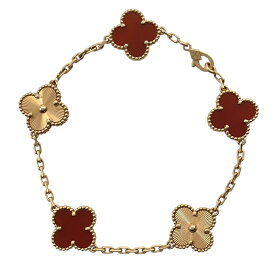 ヴァンクリーフ＆アーペル Van Cleef & Arpels ヴィンテージアルハンブラブレス5P ピンクゴールド Au750 ジュエリー【中古】