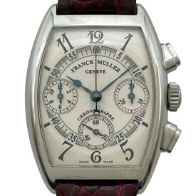 フランク・ミュラー FRANCK MULLER トノウカーベックス クロノグラフ 7502CC ホワイト SS 手巻き ユニセックス 腕時計【中古】