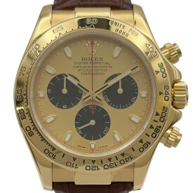 ロレックス ROLEX デイトナ シャンパン/ブラック 116518 シャンパン/ブラック ゴールド メンズ 腕時計【中古】